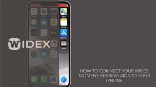 Howtovideo for pairing your Widex hearing aids to an iPhone Widex Hearing Aids [upl. by Leonerd138]