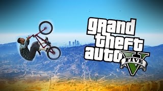 ZBURAM TOATA HARTA CU UN BMX  GTA 5 MODS [upl. by Kcirdahc]