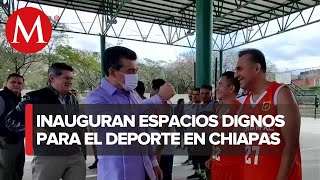 Rutilio Escandón inauguró una unidad deportiva en Tuxtla Gutiérrez [upl. by Popele31]