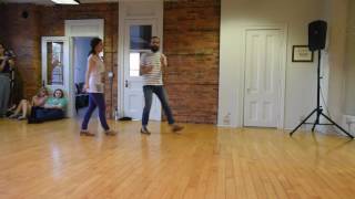 Lindy Hop Class Recap Tick tocks grapevines with rhythmic variations [upl. by Namilus]