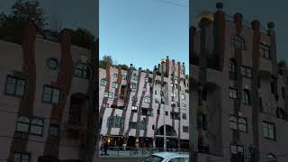 The Hundertwasser Building building wonderful art discover explore art [upl. by Wildon962]