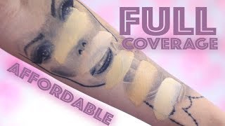 TOP 5 AFFORDABLE FULL COVERAGE FOUNDATIONS [upl. by Eisor]