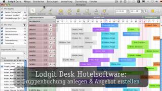 Lodgit Hotelsoftware  Gruppenbuchungen erstellen [upl. by Nafri]