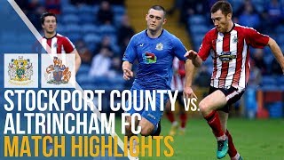 Stockport County Vs Altrincham FC  Match Highlights  26122018 [upl. by Livi]