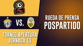 Rueda de prensa pospartido  LigaFUTVExMeridiano  UCV VS Táchira  Jornada 11  Liga FUTVE [upl. by Leone]