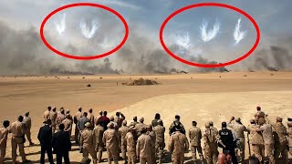 ARMY OF ANGELS APPEARS IN THE SKY AND GRANTS VICTORY TO ISRAEL REAL VIDEO [upl. by Klatt461]