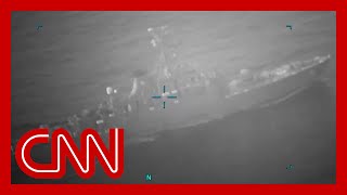 US Navy Iranian ship fired on tanker in Gulf of Oman [upl. by Anniken]