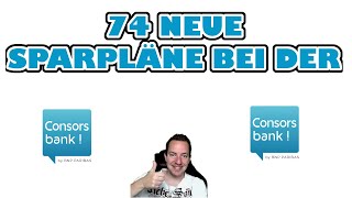 💵 Neue Sparpläne Consorsbank und 3 für mein Depot 😀 [upl. by Ardnnek]