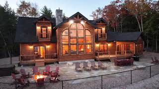 Big Bear Log Home Vacation Rental at Newfound Lake [upl. by Cook604]