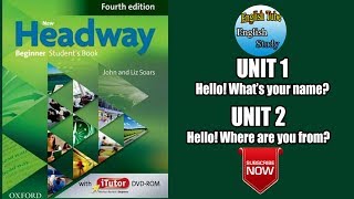 New Headway 4th Edition Video Beginner Unit 1 and 2 [upl. by Yellat96]