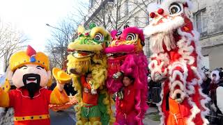 Le grand défilé du Nouvel An chinois 2018  Paris 13ème [upl. by Notrem]