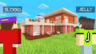 I Found My LOST Friend And BUILT A MANSION Minecraft [upl. by Bonilla]