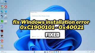 FIXED Windows installation error 0xC1900101  0x40021 [upl. by Maryellen121]