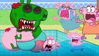 Peppa vs Zombie Apocalypse Zombies Appear At Pig City  🧟‍♀️ Peppa Pig Funny Animation [upl. by Navarro]