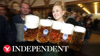 Watch again Munich Oktoberfest opens doors for 188th edition of beer festival [upl. by Justen]