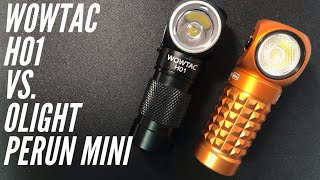 WOWTAC H01 VS Olight Perun Mini Showdown of Compact Headlamps  One Throws One Floods [upl. by Tsirc]