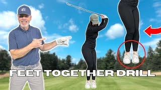 Achieve Proper WEIGHT SHIFT In Your GOLF SWING and stop SWAYING This Drill Fixes it All Golf WRX [upl. by Olette]