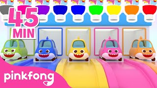 Baby Shark Toy Car Compilation  Rescue William  more  Car Songs  Pinkfong Baby Shark [upl. by Aroc]