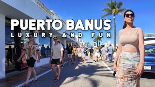 Puerto Banus Marbella Spain Luxury and Fun May 2024 Update Costa del Sol  Málaga 4K [upl. by Boorer]