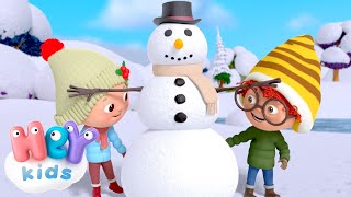 Lets build a Snowman ☃️❄️  Winter Song for Kids  HeyKids Nursery Rhymes [upl. by Ted]