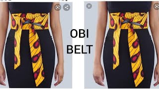 HOW TO MAKE OBI BELT Easiest Method [upl. by Mundt]