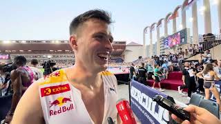 Karsten Warholm Incredibly Confident After 2nd In Men’s 400m Hurdles In Monaco [upl. by Haila]