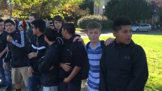 Santa Rosa High School students protest Trump [upl. by Aubree965]