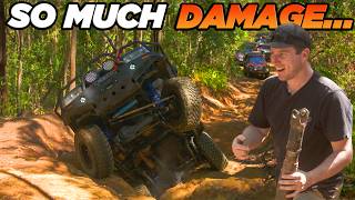 STRANDED with no drive on WILDEST 4WD Track who gets towed out Glasshouse Mountains gone wrong [upl. by Jehoash]