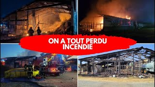 La ferme a brûlé  incendie le 18 août 2023 [upl. by Enileuqcaj]