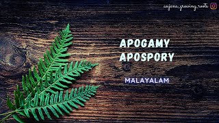 APOGAMY amp APOSPORY  Malayalam [upl. by Giacamo325]