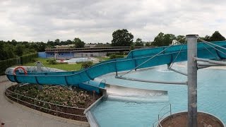 offene Riesenrutsche  blaue FreibadRutsche  Städtisches Freibad Ingelheim [upl. by Sanjiv243]