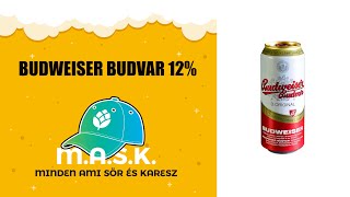 Budweiser Budvar 12 Cseh lager sör teszt [upl. by Jarid240]