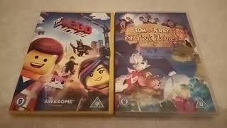 The Lego Movie And Tom And Jerry Meet Sherlock Holmes UK DVD Unboxing [upl. by Sada80]