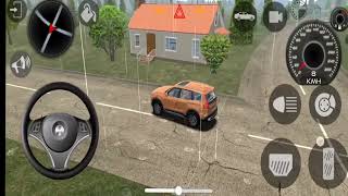 Indian car simulator 3D gameplay village driveway in rain Best driving and racing for Android [upl. by Rotciv]