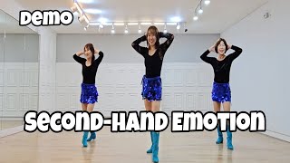 Secondhand Emotion  Line Dance DemoBeginnerRia Vos [upl. by Jarrell342]