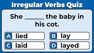 Irregular Verbs Quiz CAN YOU SCORE 1515 challenge 2 [upl. by Aronow449]