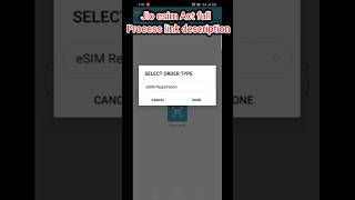 jio eSIM act process  jio new sim activation  jio eSIM activation process [upl. by Artemisa533]