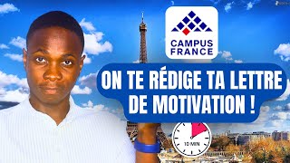 Campus France Obtiens ton Admission avec cette Lettre de Motivation [upl. by Aerdnaek]