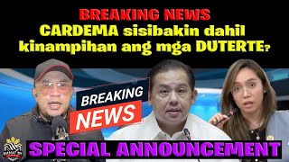 BREAKING NEWS CARDEMA patatalsikin dahil kinampihan ang mga DUTERTE [upl. by Aysab]