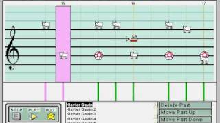 Apollo Justice Klavier Gavins Theme Guilty Love on Mario Paint [upl. by Willette]