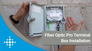 Fiber Pro Optic Terminal Box Installation  FONCS [upl. by Carny]