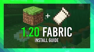 Install Fabric 120 Mod Minecraft 120  Client Install Guide [upl. by Ainitsirhc]