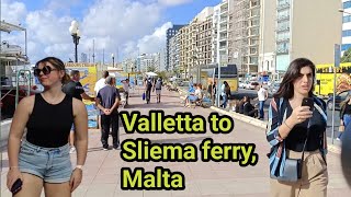 Valletta to Sliema ferry Malta madanmalhi Boat travelling Malta Madanmalhitraveltheworld [upl. by Rehpoitsirhc]