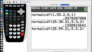 AP Stats Calculator Help  Using Normalcdf and InvNorm [upl. by Ahsit]