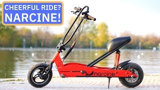 Narcine Folding Electric Scooter with ACTIVE Suspension [upl. by Sofie]