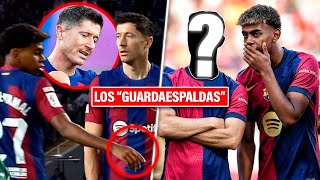 Los 3 GUARDAESPALDAS que tiene LAMINE YAMAL en vestidor Barça y cómo le están cambiando la carrera [upl. by Llerrad]