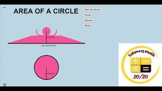 AREA OF A CIRCLE  laire dun cercle [upl. by Theresita]