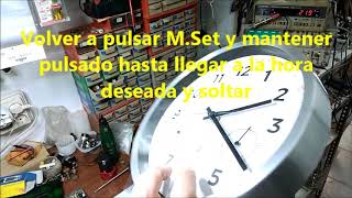 Auriol Model HG05089 radio controlled wall clock Setup [upl. by Coates428]