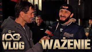 Kulisy ważenia przed XTB KSW 100 Chalidow Bartosiński Wrzosek De Fries  KSW VLOG  Weigh Ins [upl. by Aredna265]