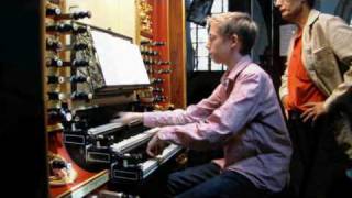 Een Vaste Burg is onze God Jan Zwart  Gert bespeelt het Moreauorgel St Janskerk Gouda [upl. by Dunton]